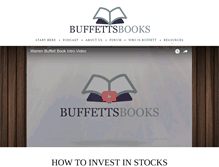 Tablet Screenshot of buffettsbooks.com